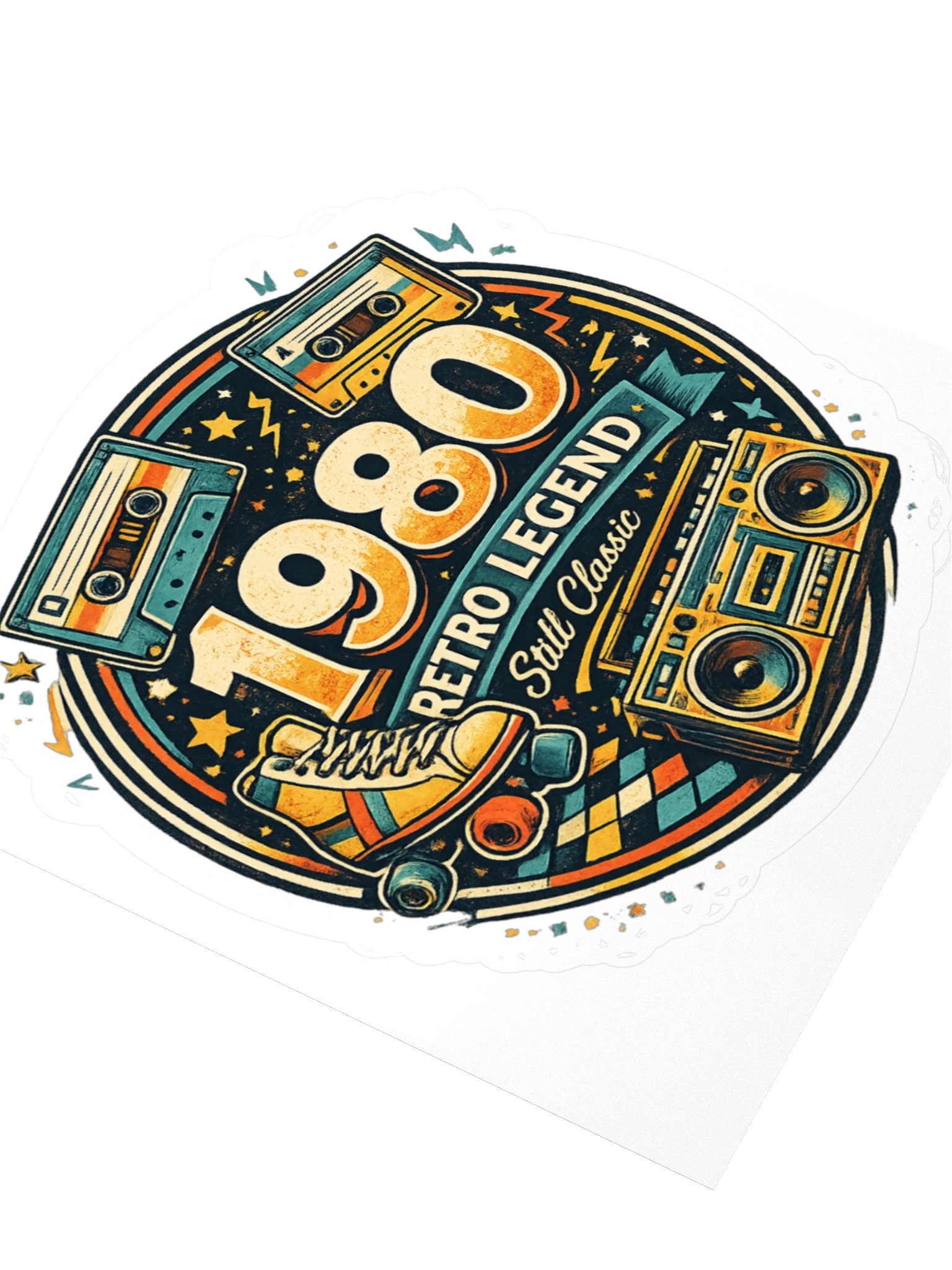 1980 Retro Legend Kiss Cut Sticker product image (10)