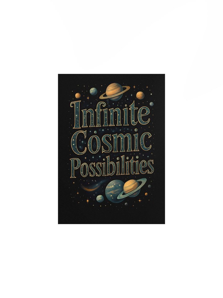 Infinite Cosmic Possibilities Cosmic Green Poster product image (1)