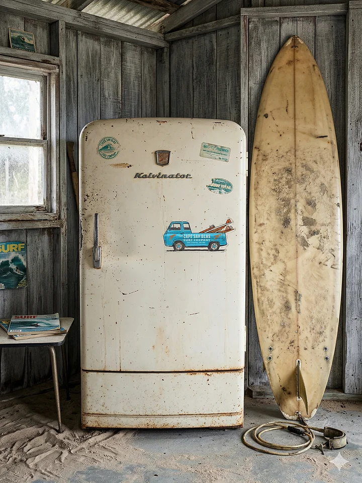 Surf Wagon Die-Cut Magnet product image (1)