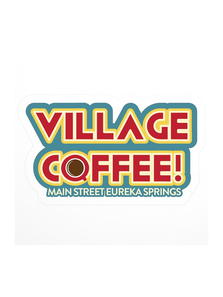 Village Coffee Kiss Cut Stickers product image (2)