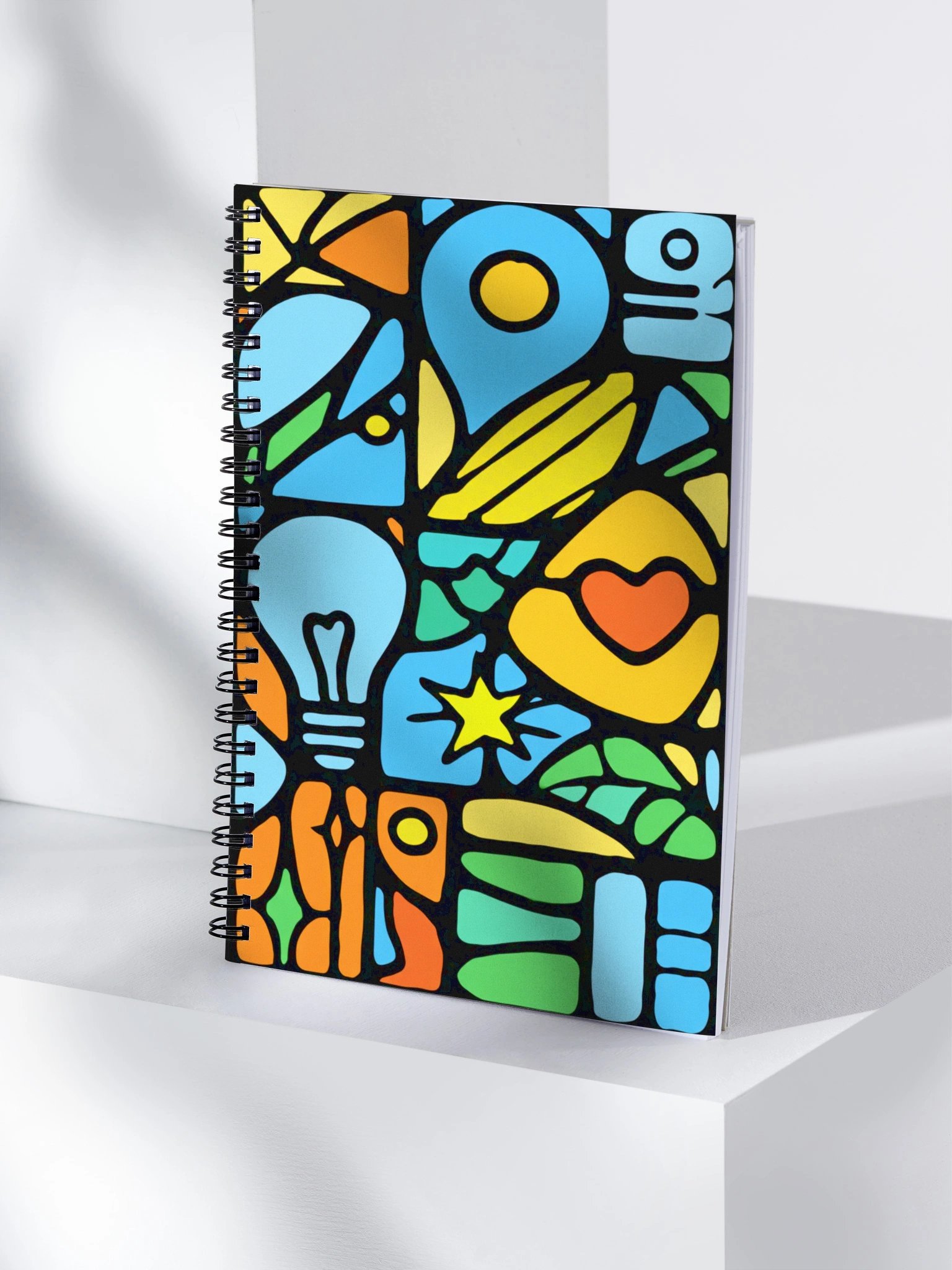 Vibrant Symbolic Spiral Notebook product image (4)