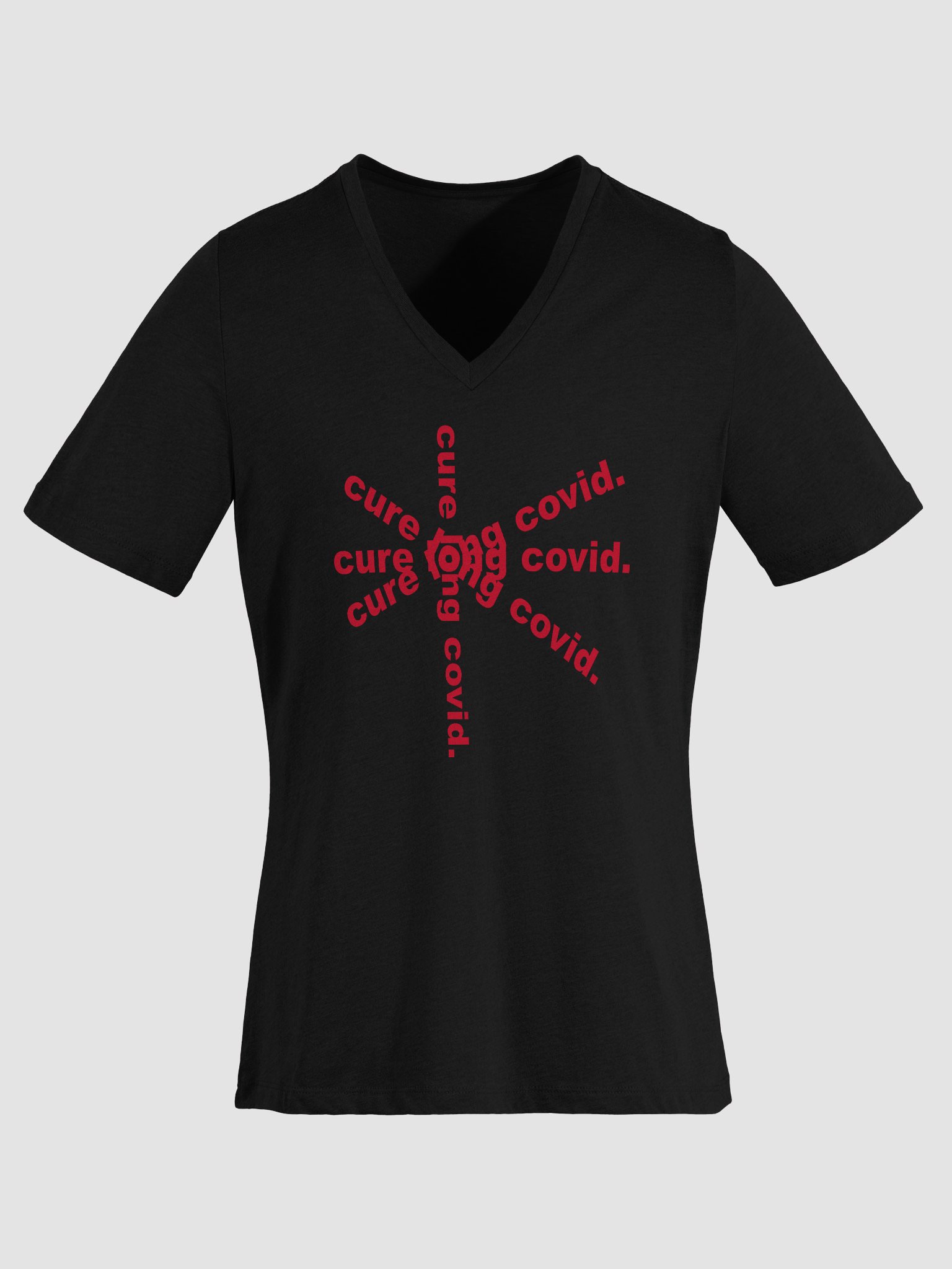 Cure Long Covid Relaxed V-Neck Tee product image (32)