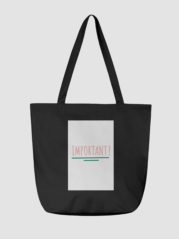 Eco-Friendly Statement Tote: IMPORTANT! product image (4)