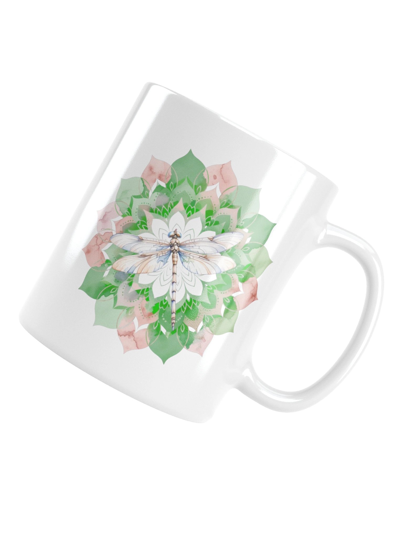 Wings of Serenity Dragonfly Mug – Peaceful Mandala Design product image (18)