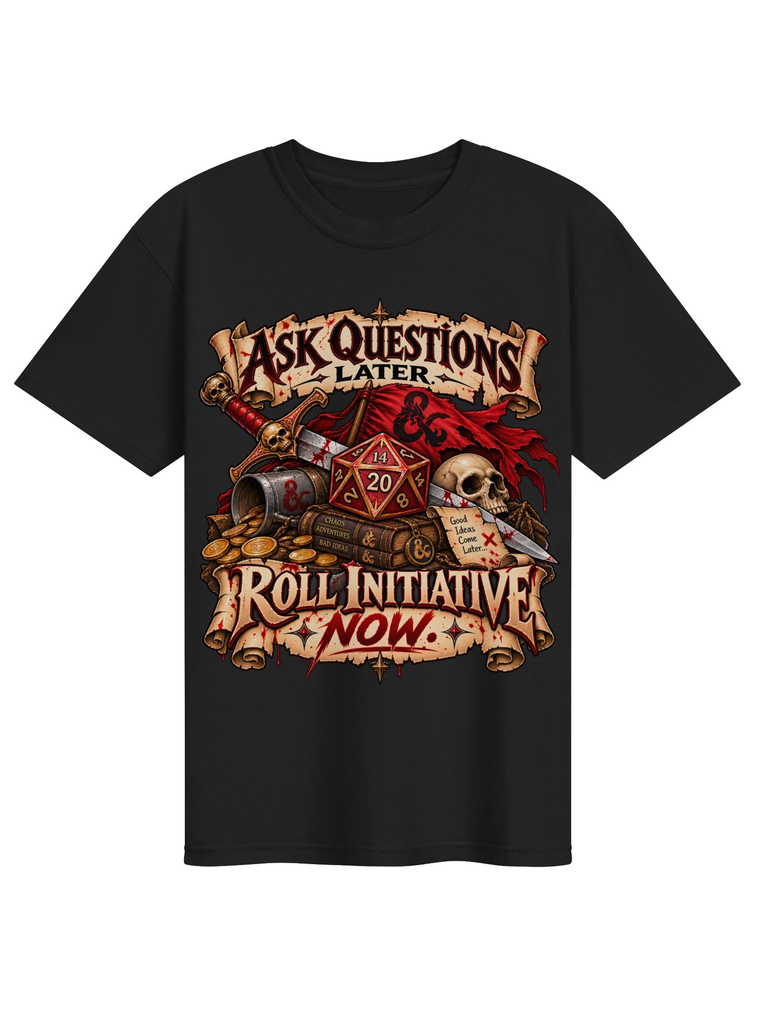 Ask Questions Later RPG T-Shirt product image (2)