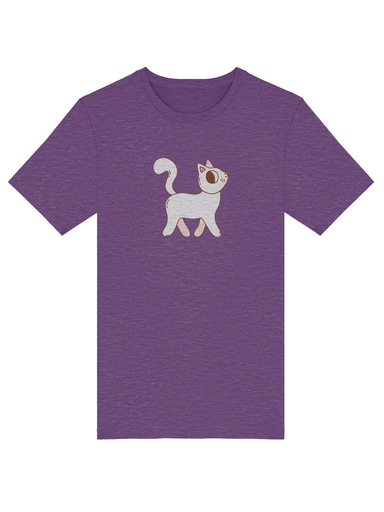 Curious Kitty Unisex T-Shirt | Playful Cat Vintage Whimsical Character Tee product image (5)