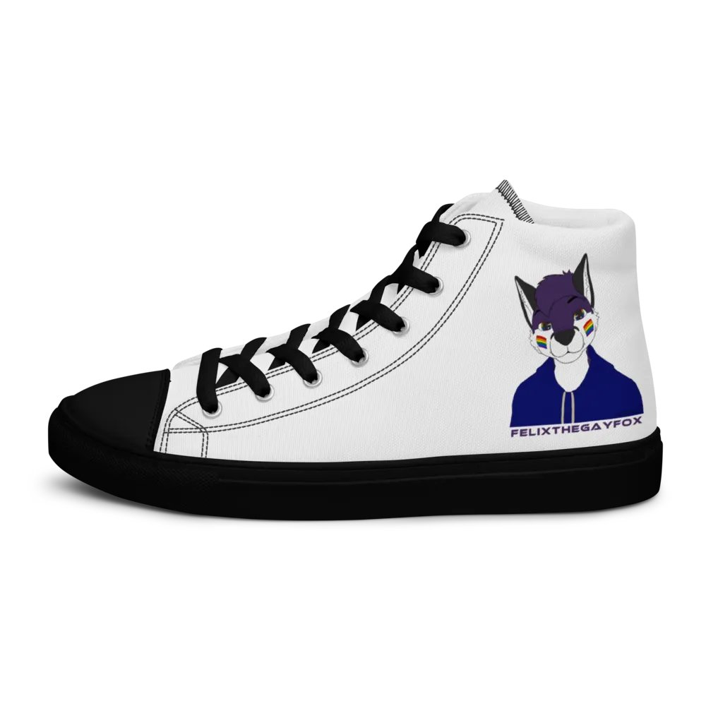 FelixTheGayFox - Men's High Top Canvas Shoes product image (6)