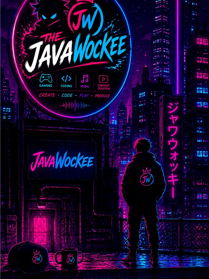 The JavaWockee Neon City Phone Wallpaper BG product image (1)