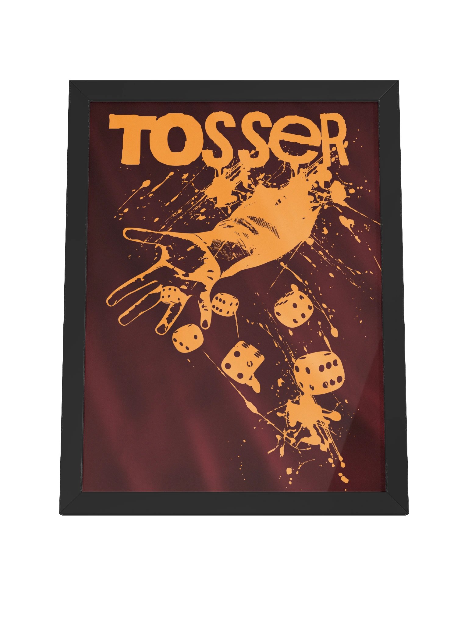 Tosser Dice Throwing Board Game Room Poster - FRAMED product image (13)