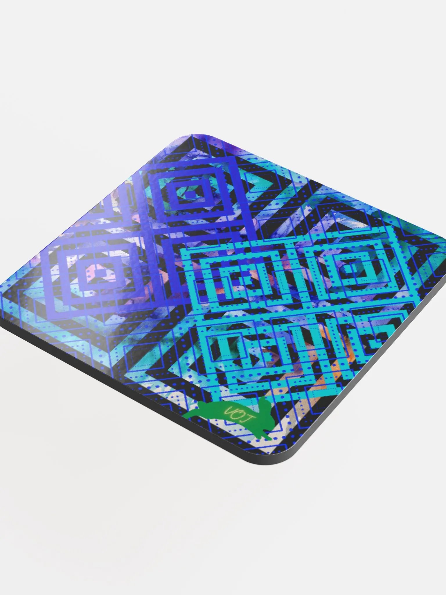 JoBeth Rabbit 🐰 Design Glossed Cork Coaters product image (4)