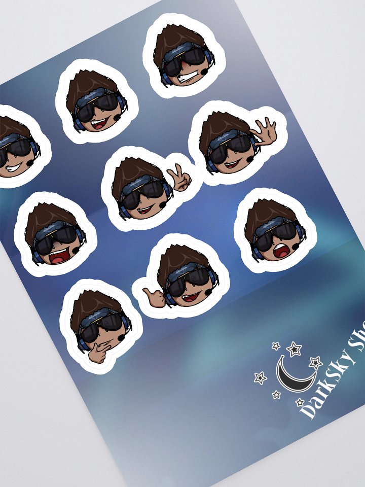 DarkSky Emojis Sticker Sheet (Series 1) product image (1)