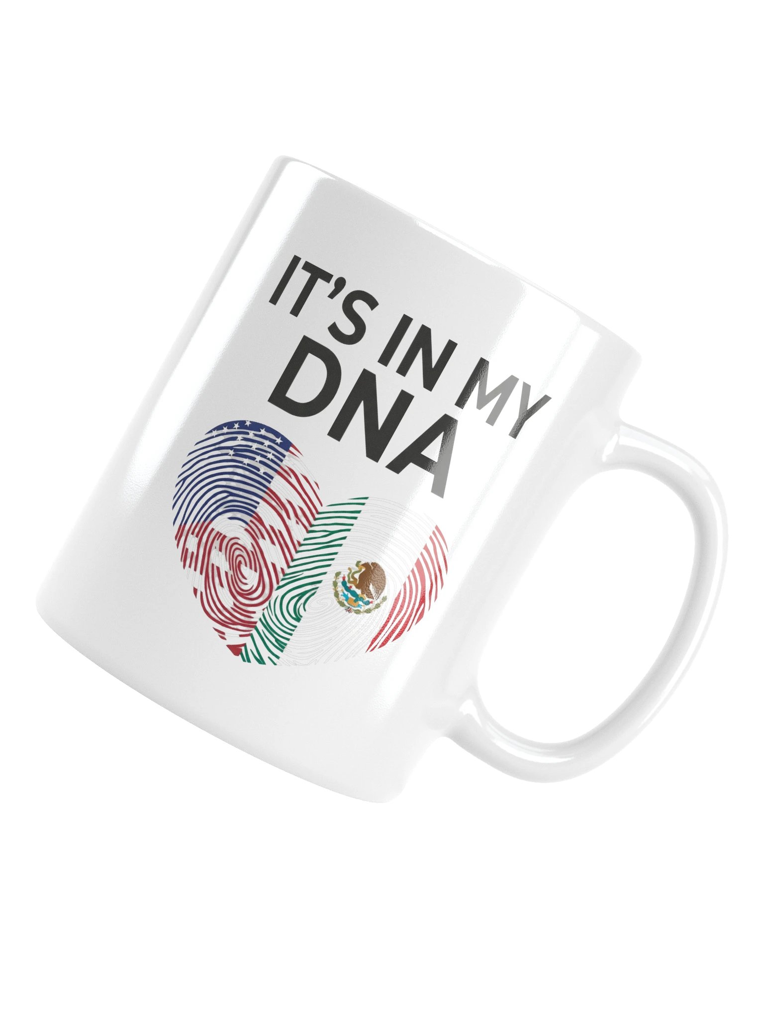 American Mexican Heritage DNA Heart Pride Flag Tee product image (6)