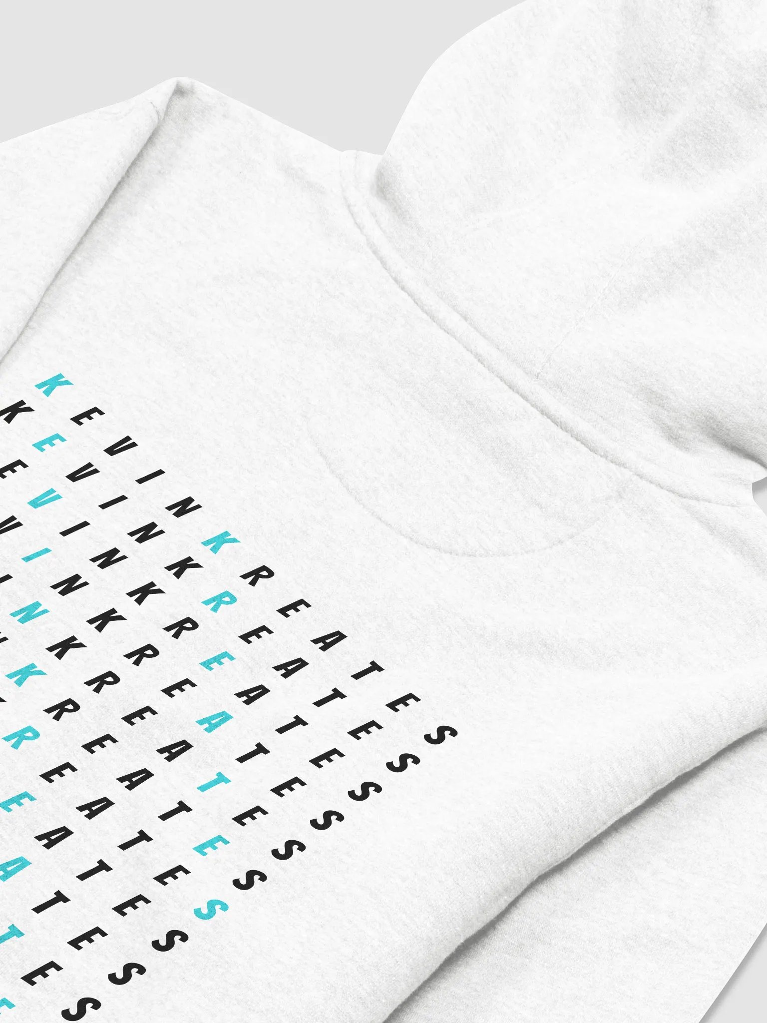 Kevin Kreates Cross-Word Hoodie (Balck On White) product image (4)