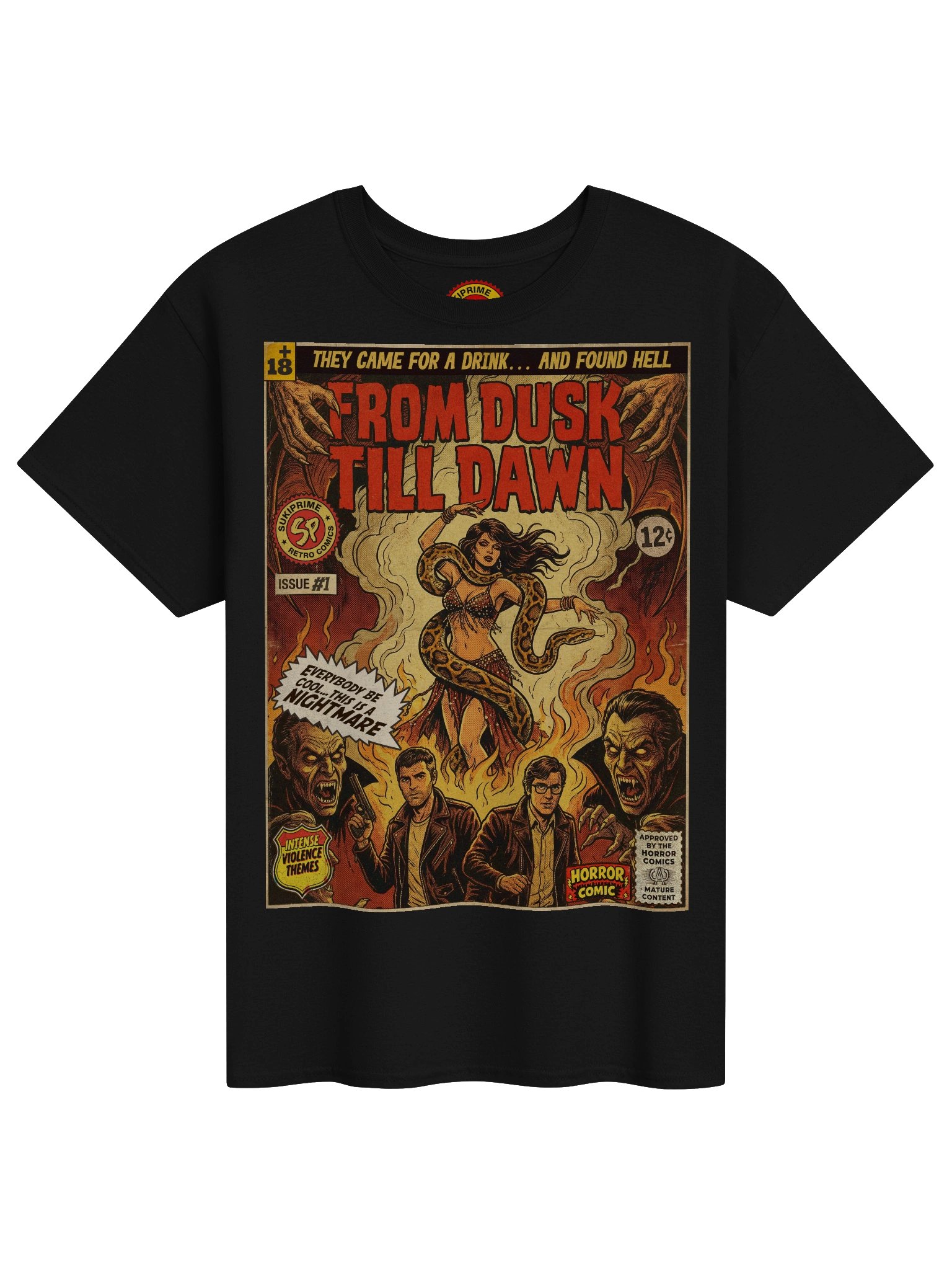 From Dusk Till Dawn Movie Comic Art T-Shirt product image (1)