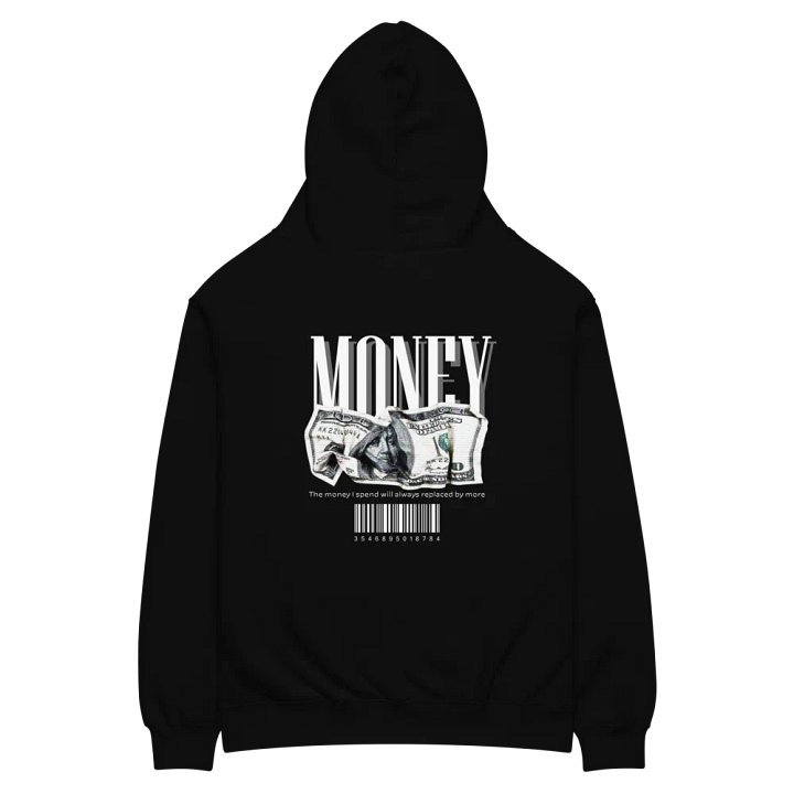 "Money" Premium Unisex Hoodie - Graphic Front & Back Print Oversized Hoodie product image (1)