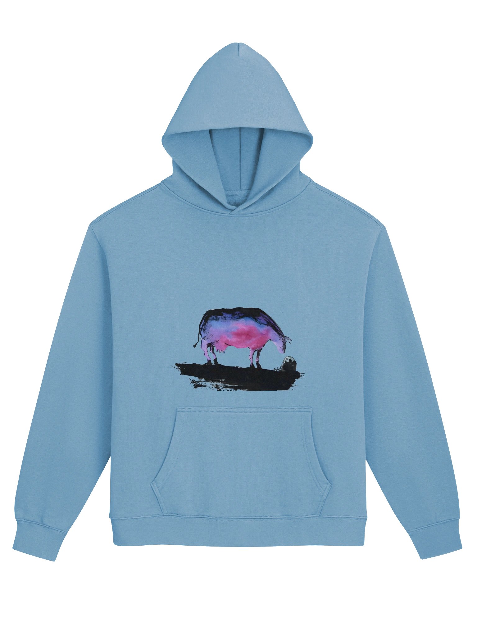 Bisexual Cow-Audhumla, Baby Blue Hoodie product image (1)