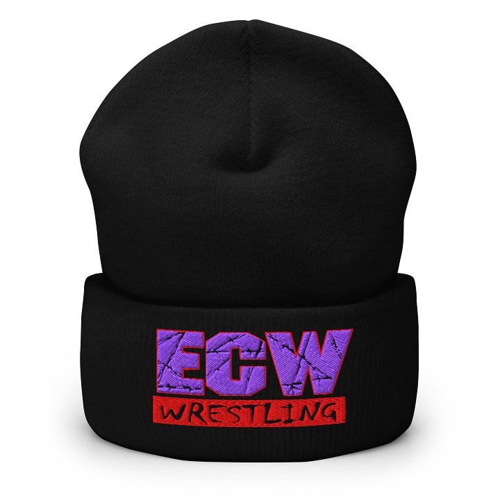 ECW Wrestling Logo Embroidered Beanie product image (1)