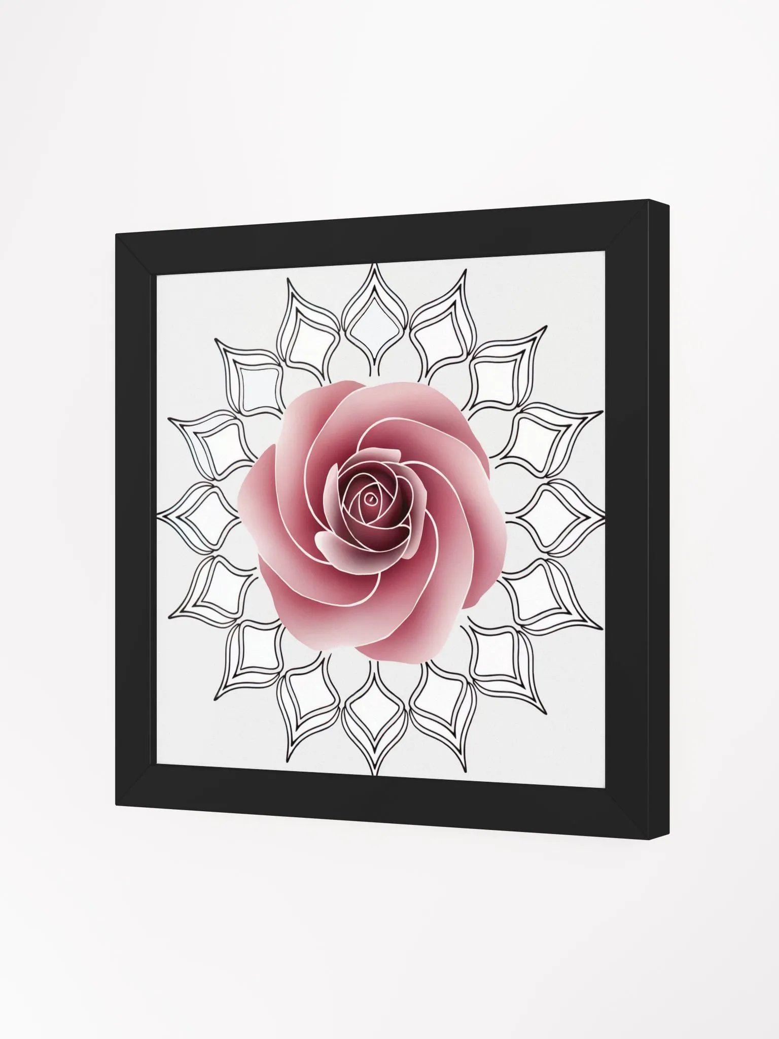 Rose Mandala Art - Mandala Rose Drawing product image (26)
