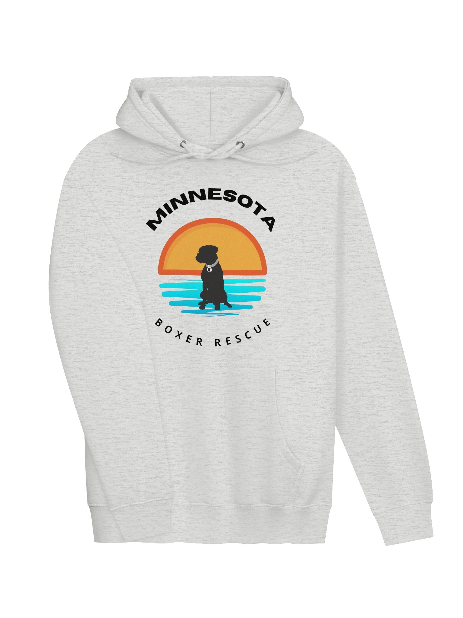 Minnesota Boxer Rescue Sunset Logo Hoodie Light w/Black Logo product image (3)
