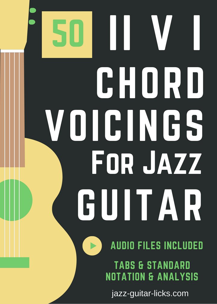 Major 2-5-1 Chord Voicings For Jazz Guitar - 50 Exercises - PDF Method with Audio product image (1)
