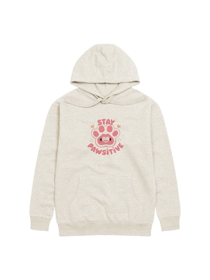 Stay Pawsitive – Cute Kawaii Paw Hoodie product image (25)