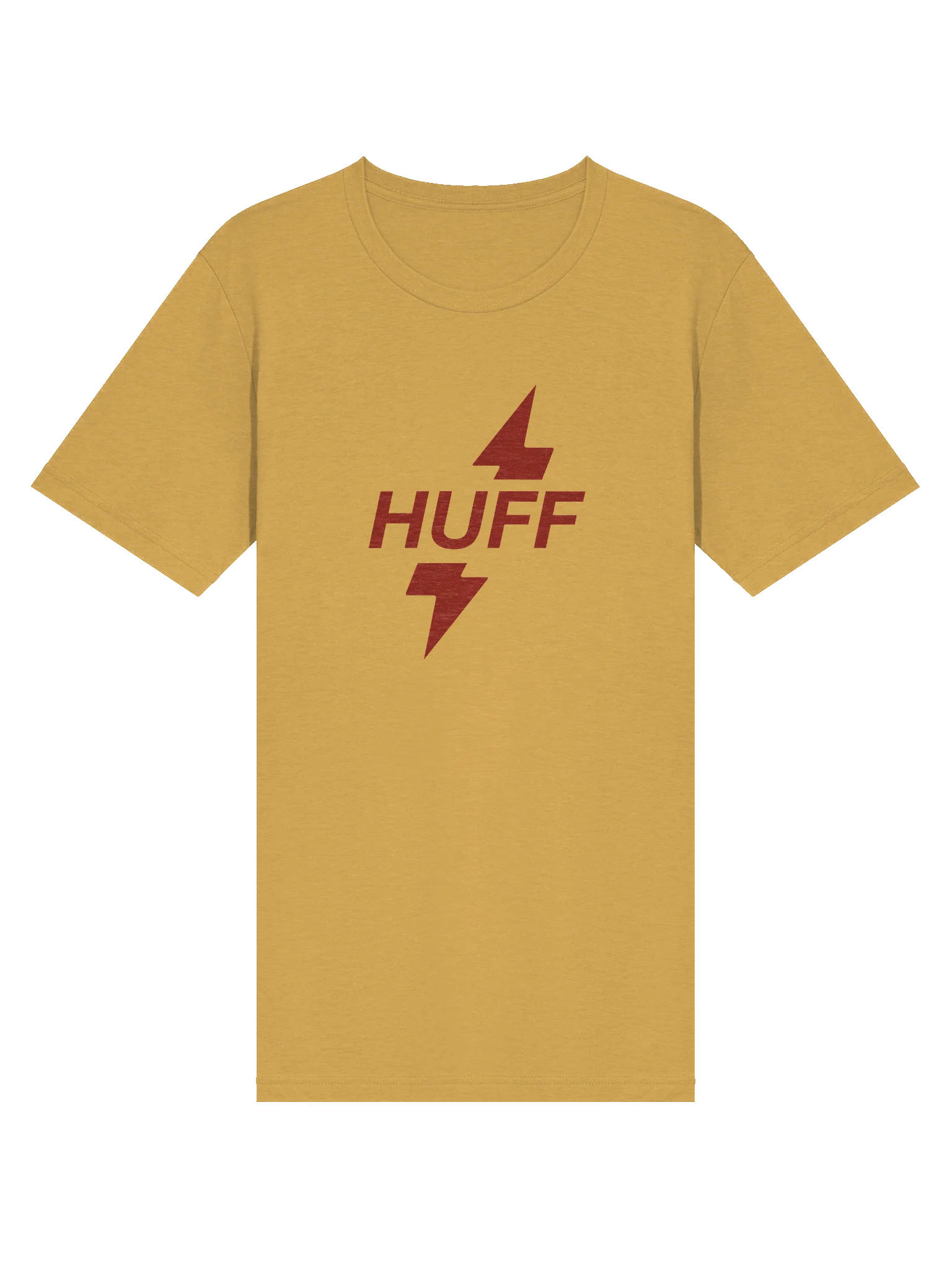 Huff Bolt Short Sleeve T-Shirt Yellow (Large Logo) product image (3)