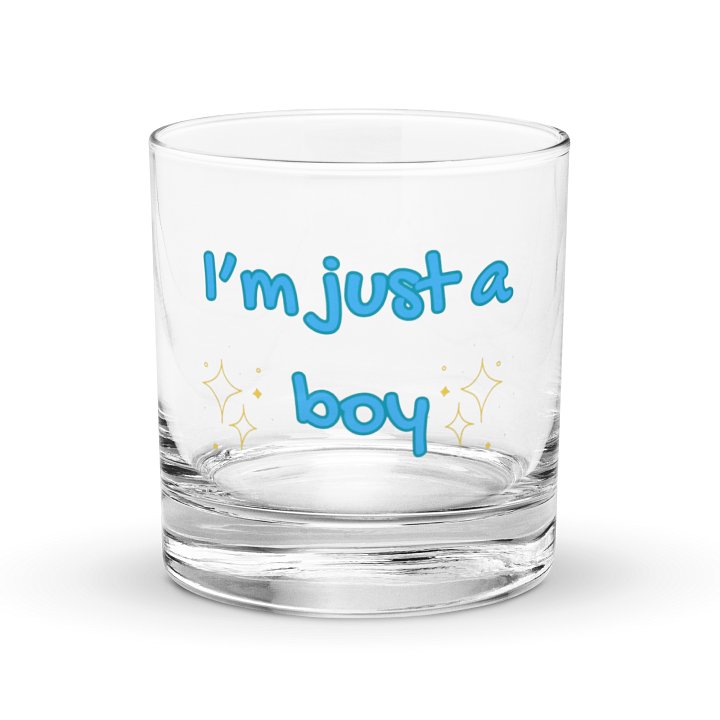 Just a boy whiskey glass product image (1)