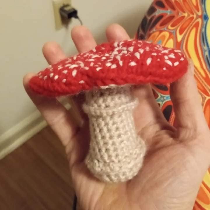 Fly Agaric Stuffed Crocheted Mushroom product image (1)