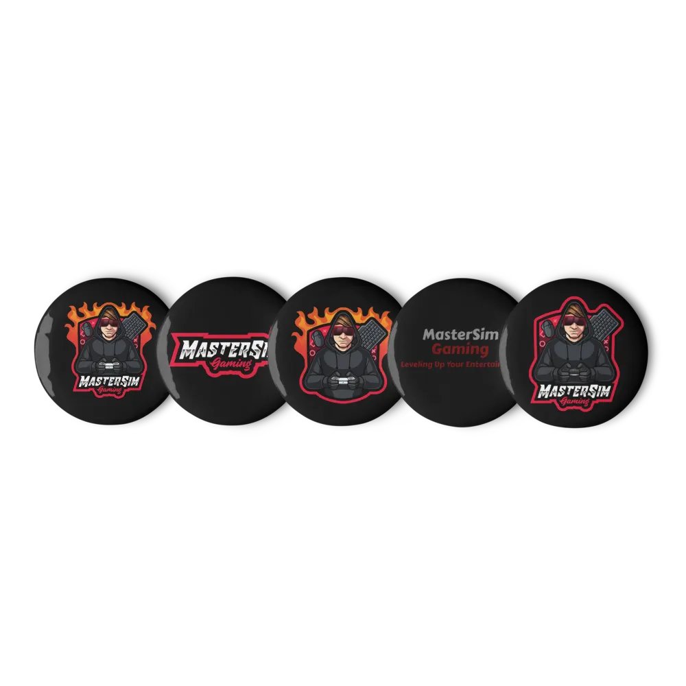 MasterSim buttons (W/ throwback logo) product image (5)