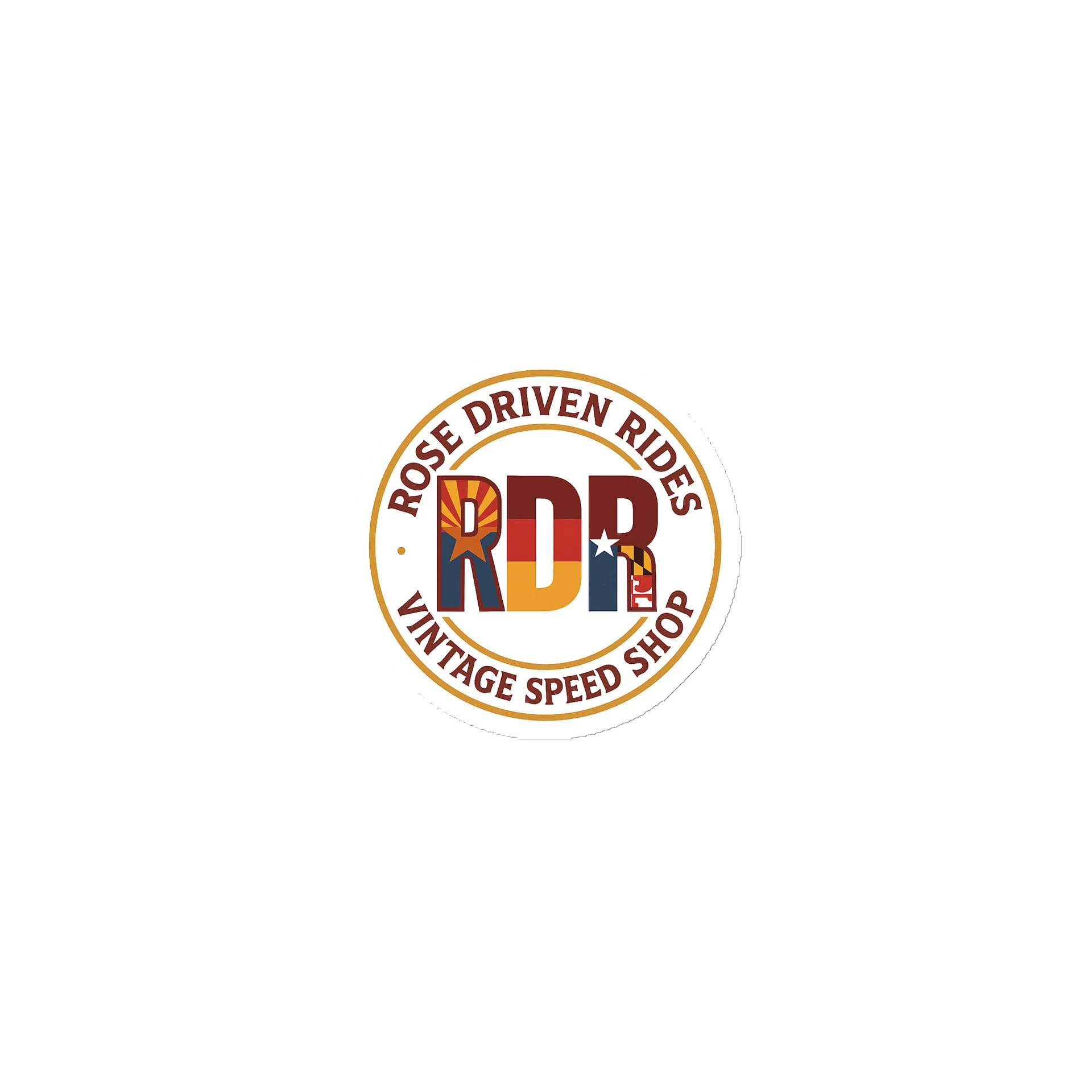 Around the world Rose Driven Rides Magnet product image (1)