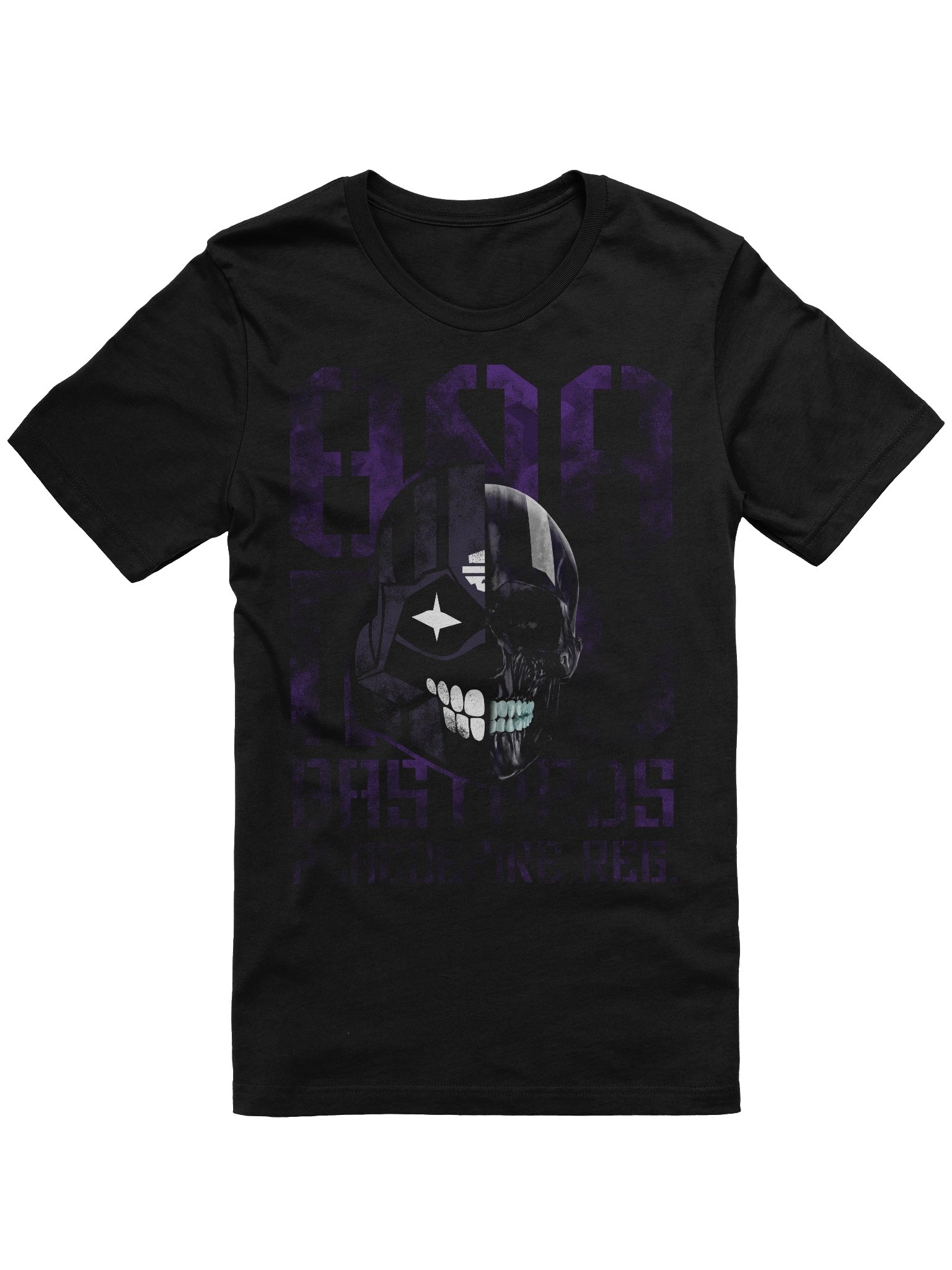 Zoro Custom - Blackout Skull Helmet Tee product image (3)