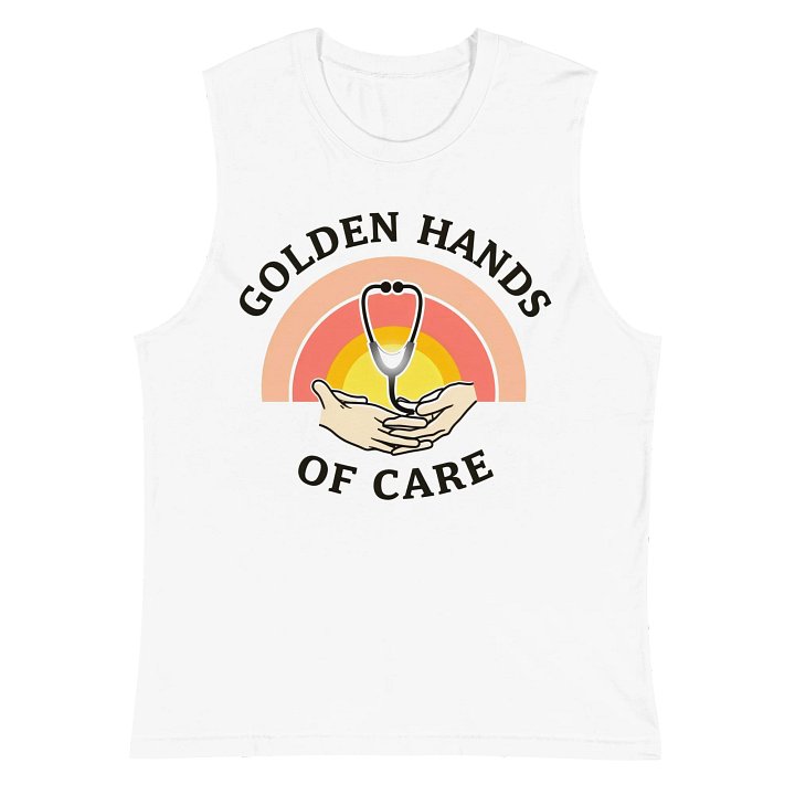 Golden Hands of Care Muscle Tank product image (2)