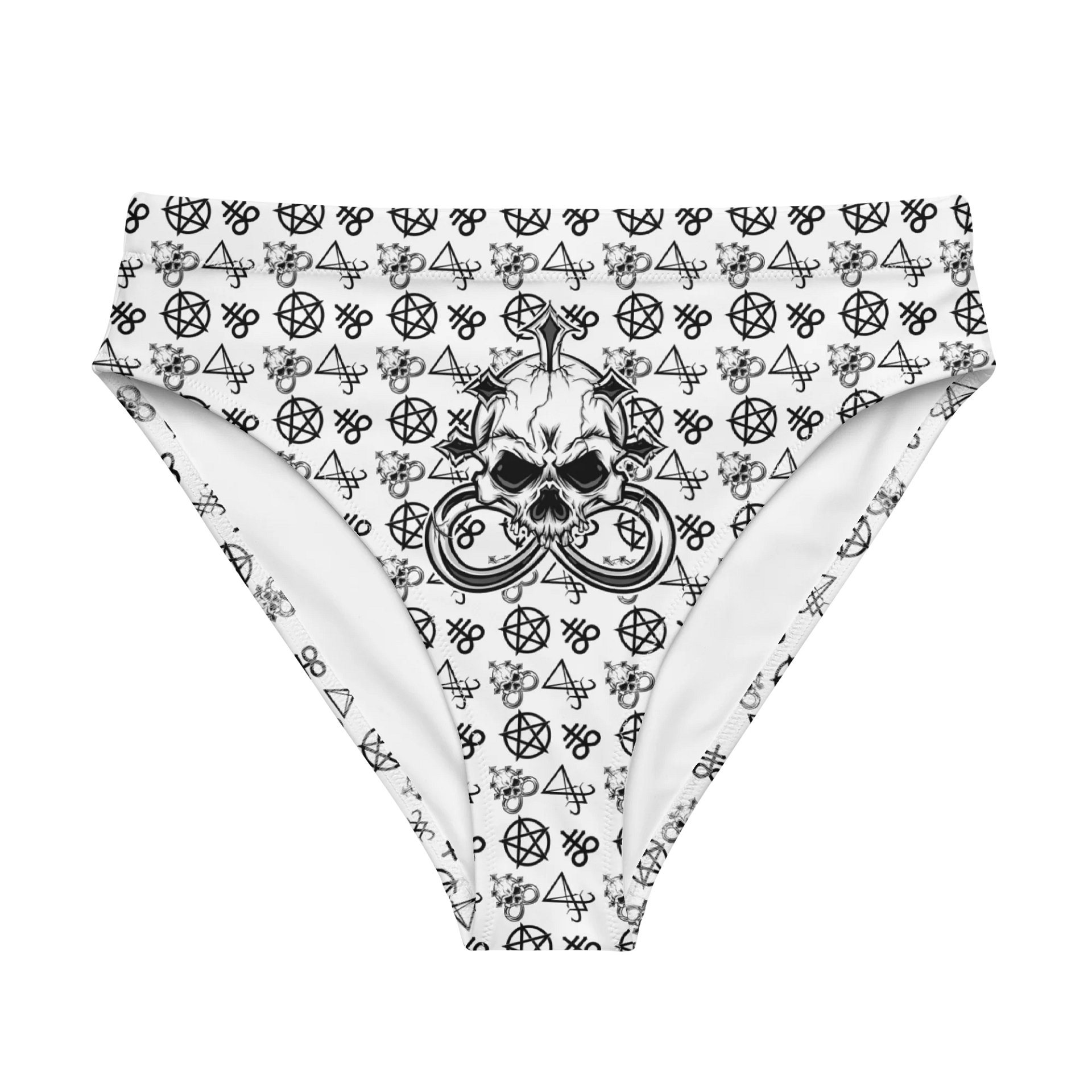 Skull Piercing Records High Waist Bikini Bottom product image (3)