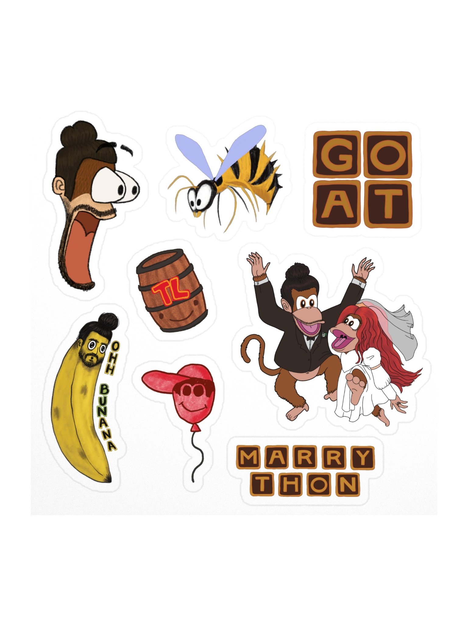 MARRYTHON Sticker Sheet product image (1)