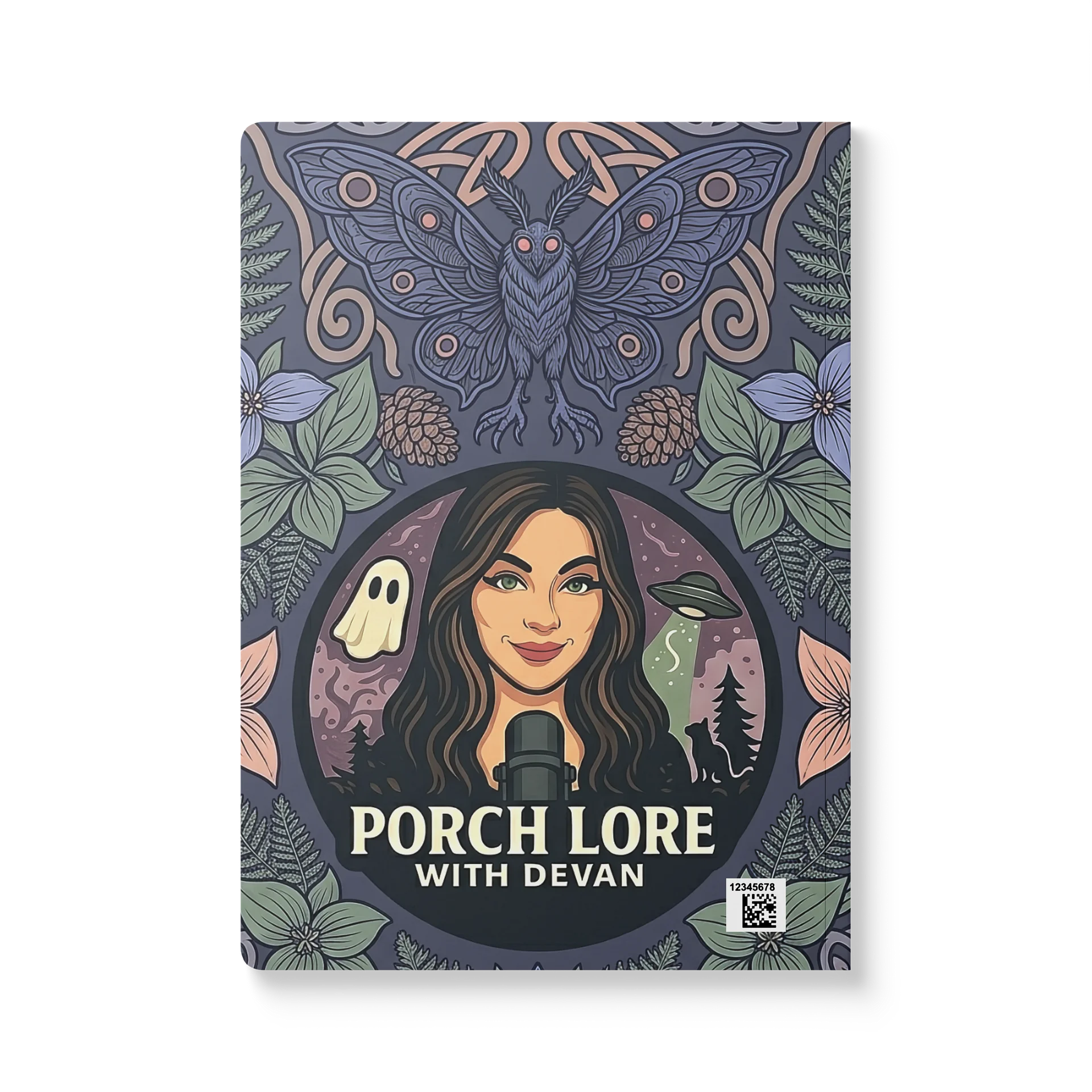 PORCH LORE DEVAN PERIWINKLE MOTH SOFTCOVER JOURNAL product image (3)