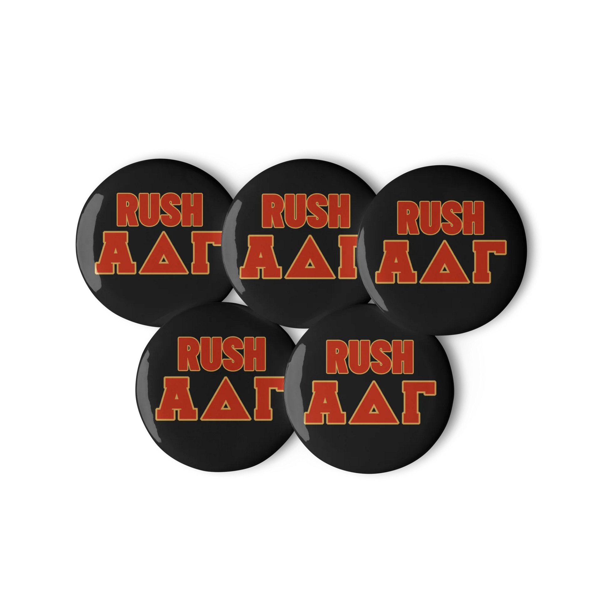 RUSH Α Δ Γ Pin Buttons Set product image (3)