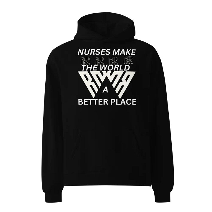 Tri-Wave Emblem Oversized Hoodie product image (1)