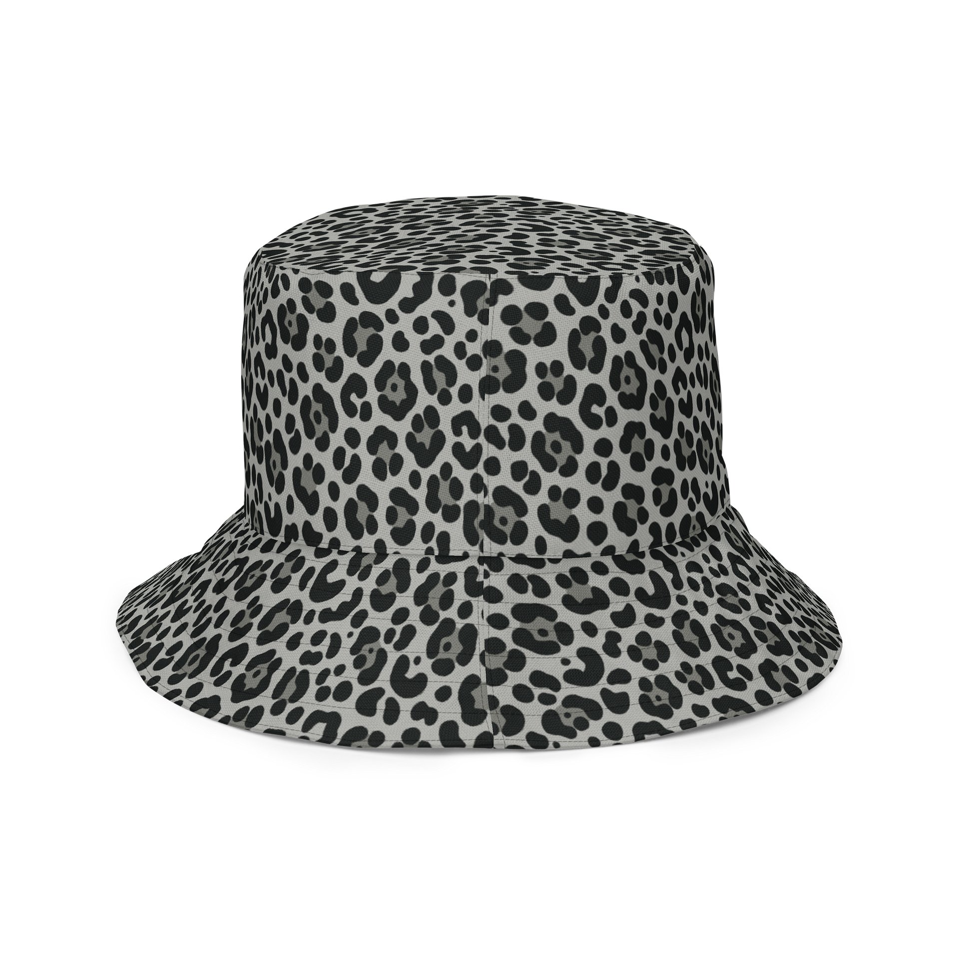 Bold Snow Leopard Print Reversible Bucket Hat product image (4)