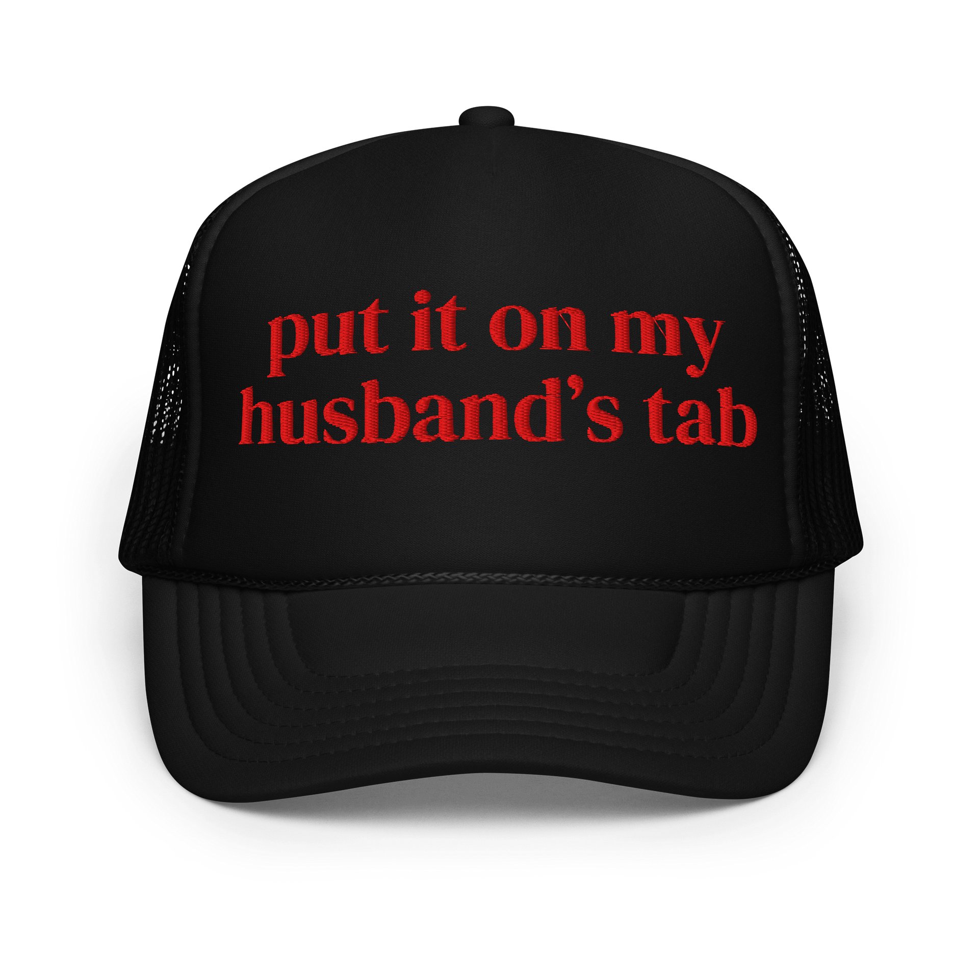 Put it on my husband's tab Trucker Hat product image (1)