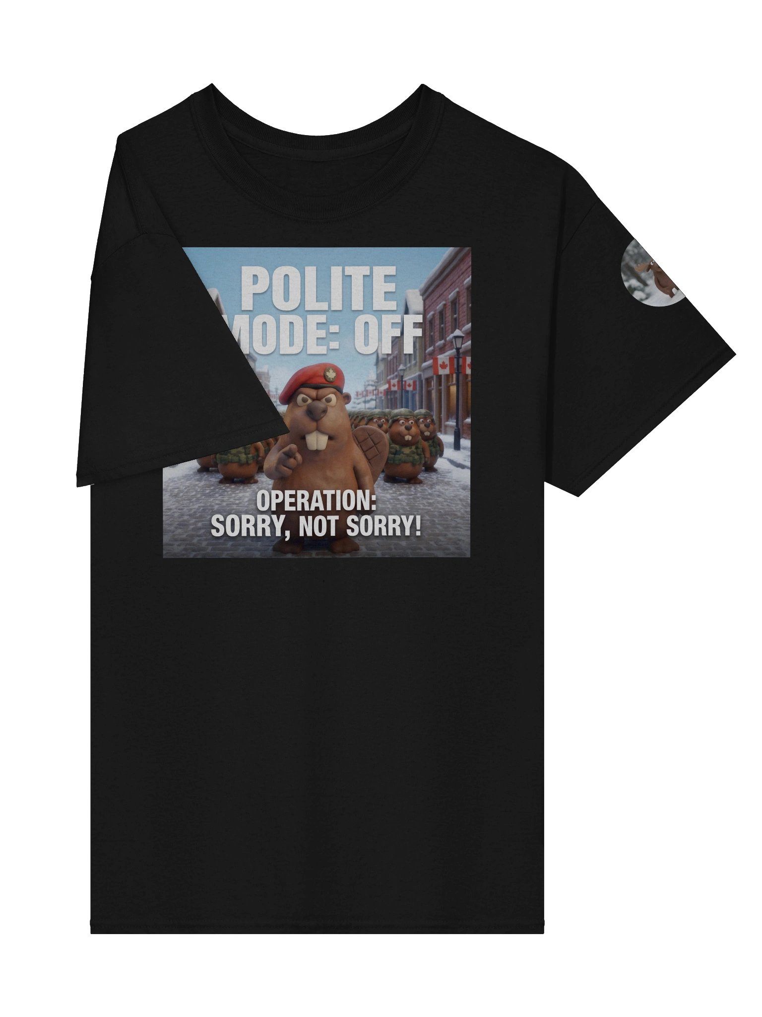 Polite Mode: Off | Command Center Tee (Black) product image (4)