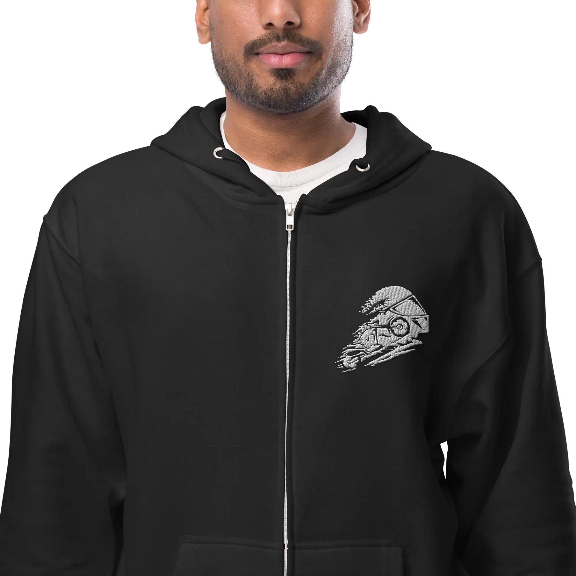 Independent Trading Co. Zip Up Biker Hoodie product image (2)