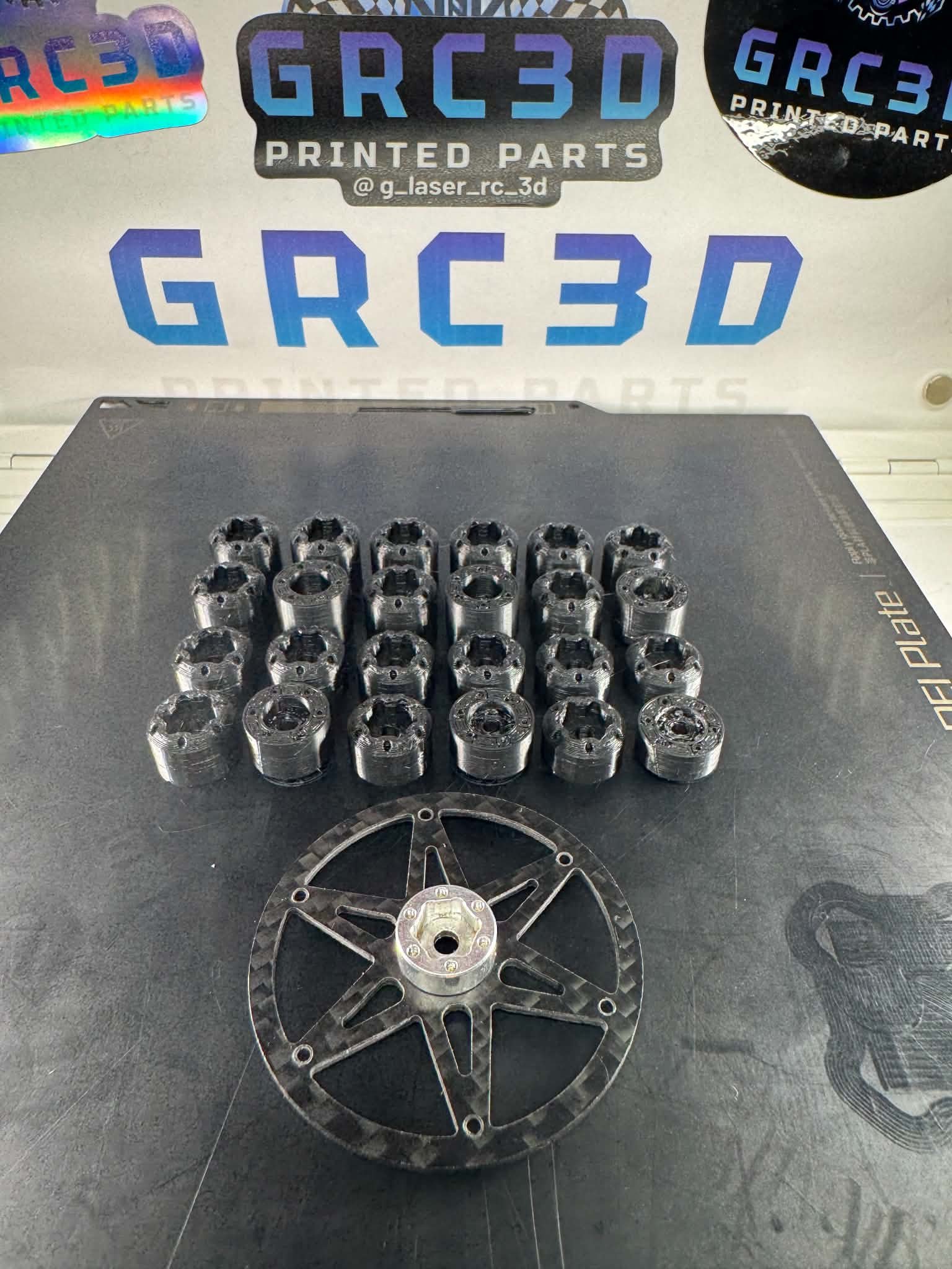GRC3D Wheel 1-6mm Hub Spacer Kit (Injora/TREAL/HardPark) product image (3)