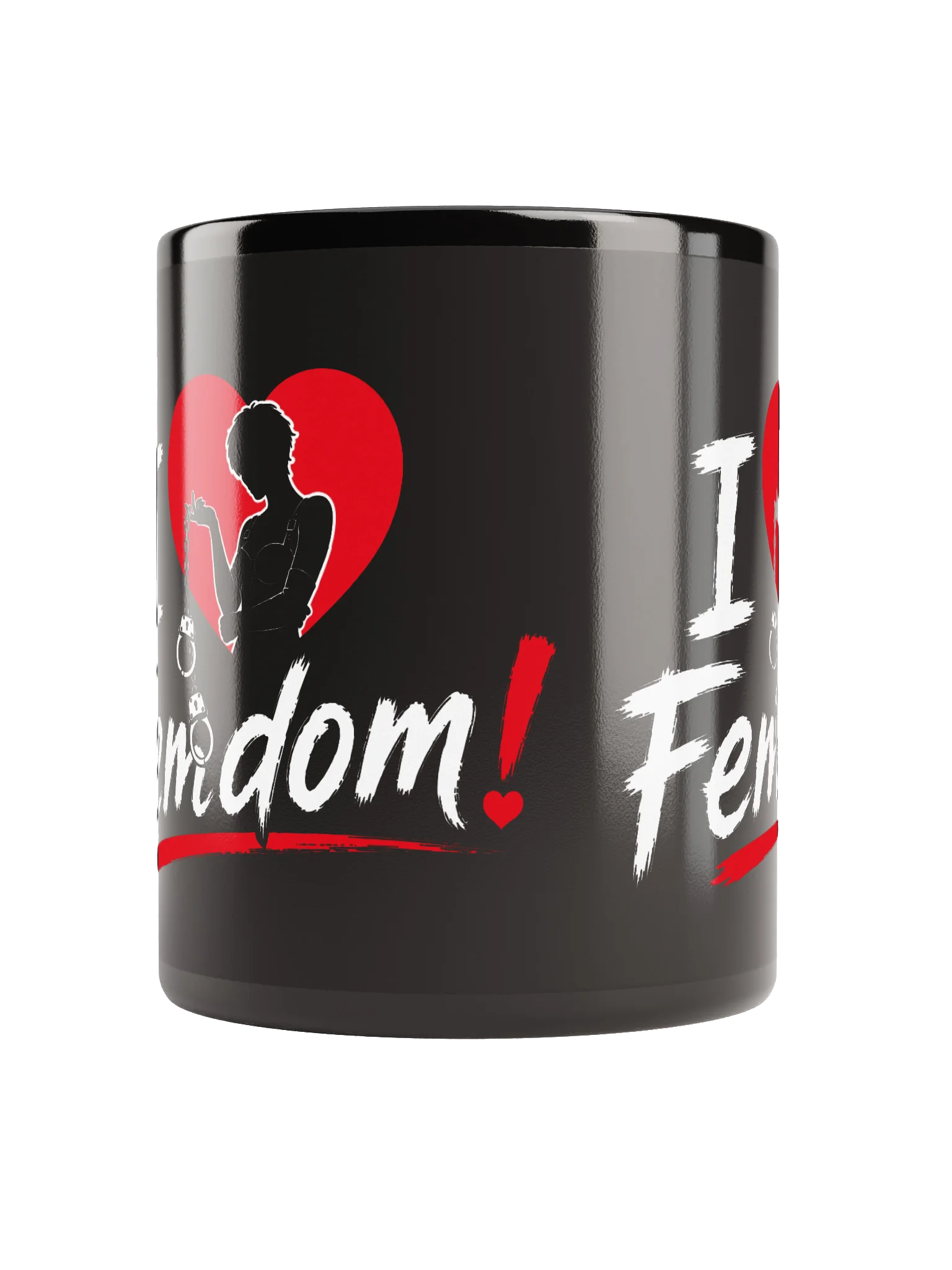 I Love Femdom! – Gothic Heart Kaffeetasse product image (3)