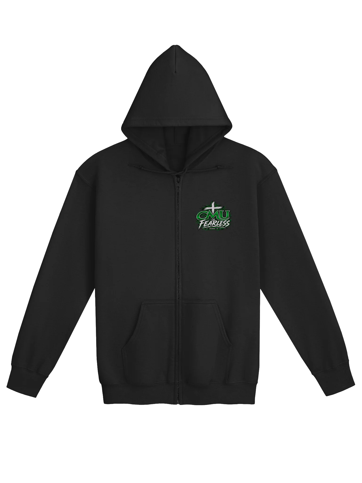 CMU Fearless Joshua 1:9 Zip Hoodie product image (1)