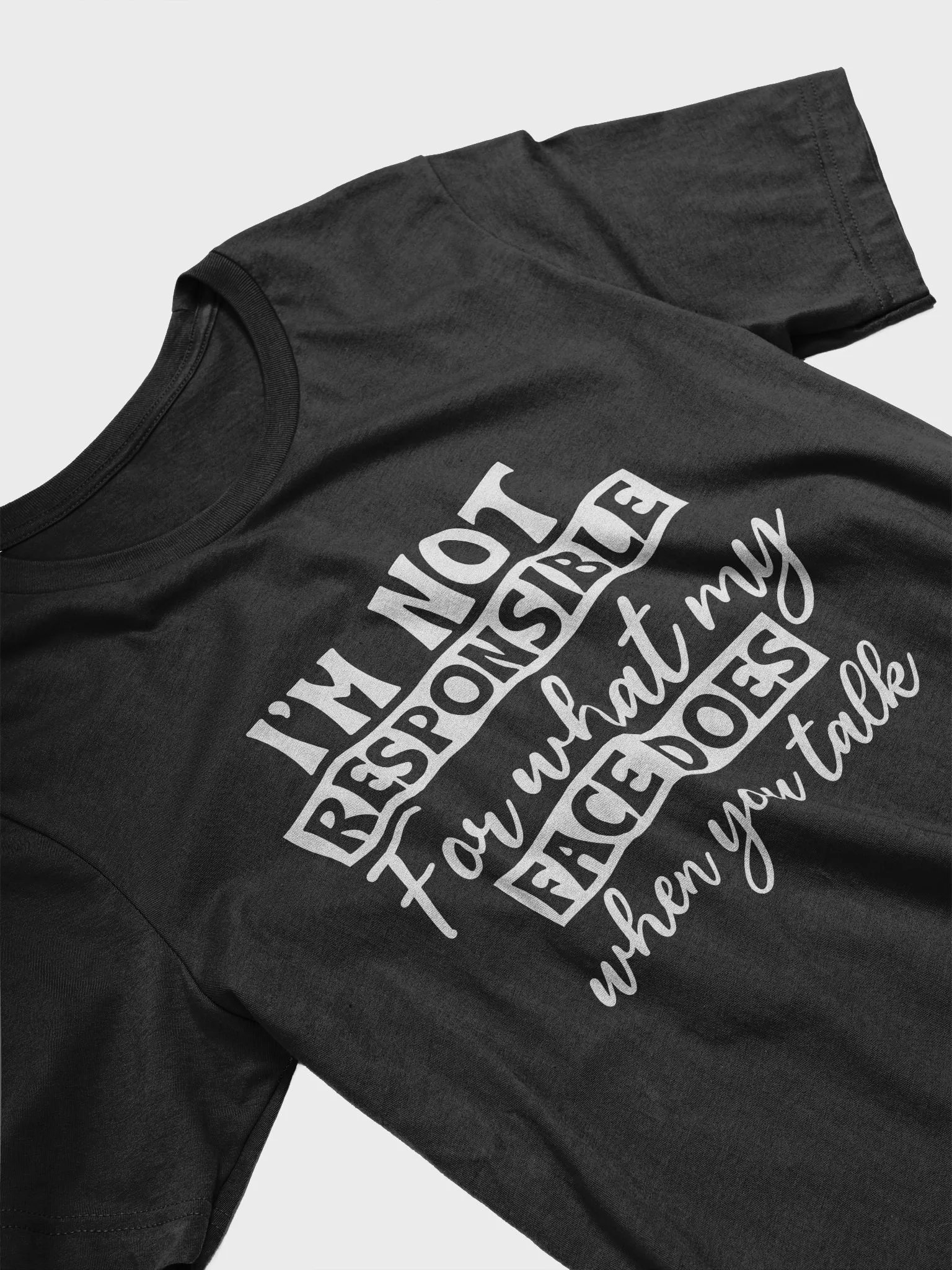 I'm Not Responsible For What My Women's Black T-Shirt product image (4)