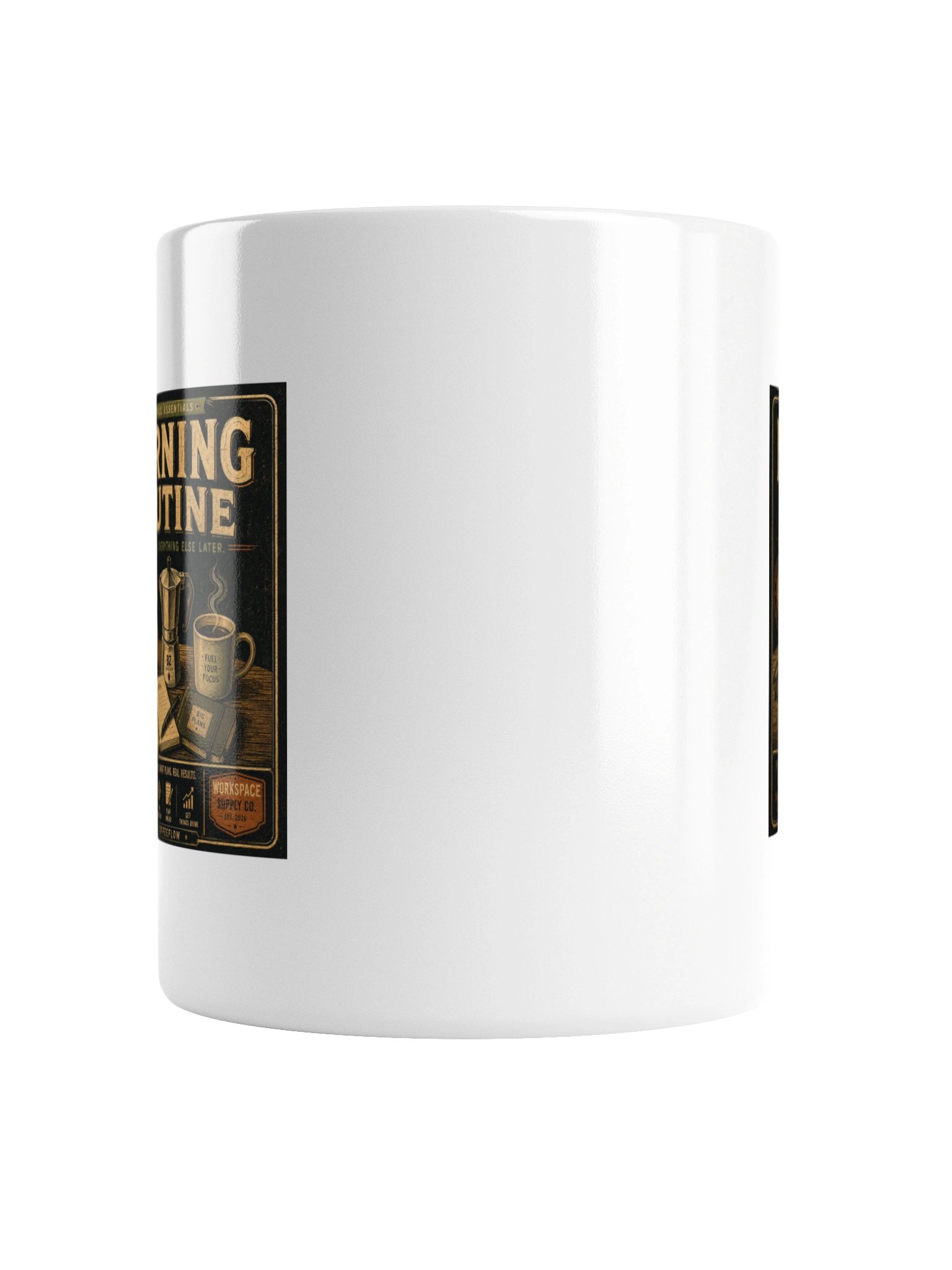 Morning Routine – Coffee & Productivity Metal Mug product image (4)