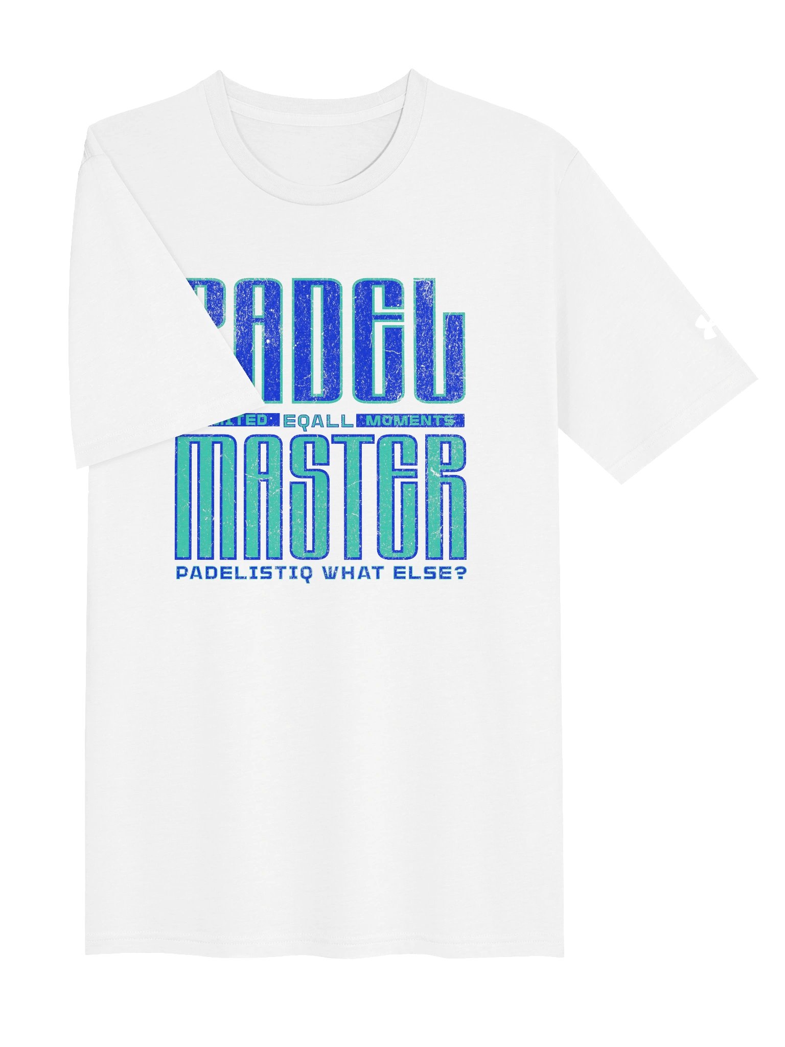 EQALL® ft. Under Armour® Unisex Athletic Tee_Essentials PADEL MASTER / Green Blue product image (3)