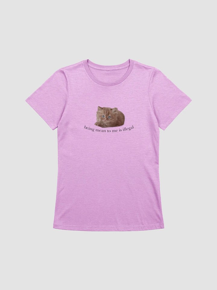 Being mean to me is illegal women's tee 🎀 product image (1)
