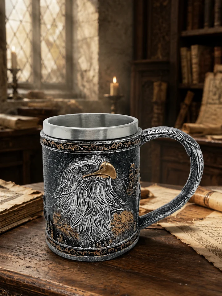 The Armored Kingdom Skywarden Eagle Mug-Limited Edition-Stainless Steel Interior-Durable product image (1)