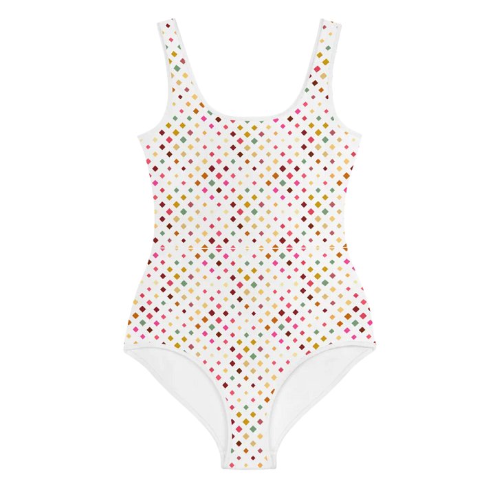 Colorful Square Patterns Youth Swimsuit product image (1)